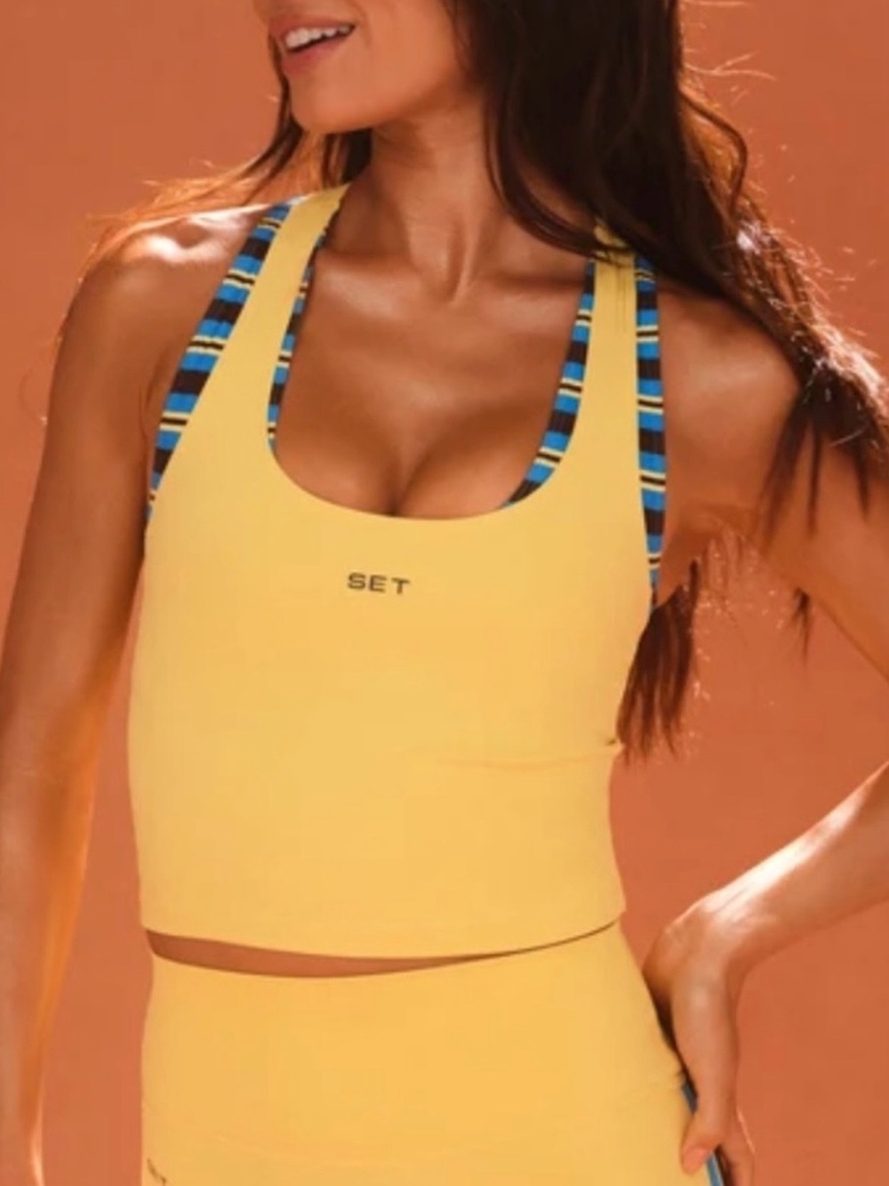 SET Active Sporty Stripe Workout 3 Piece Set. NWT